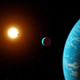 An artist’s depiction of K2-138. This is brutally inaccurate, as all five planets are in close proximity to the host star. There’s no way water would exist on the surface, as portrayed here. Come on NASA, you’re better than this. (Image: NASA/JPL-Caltech)